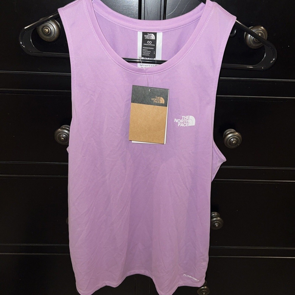 The North Face Flash Dry Purple Elevation Tank Top Sleeveless Active Small NWT